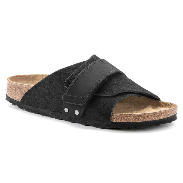 Birkenstock Kyoto Nubuck Suede Leather Sandals - Regular/Wide