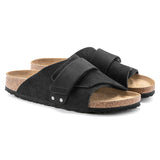 Birkenstock Kyoto Nubuck Suede Leather Sandals - Regular/Wide