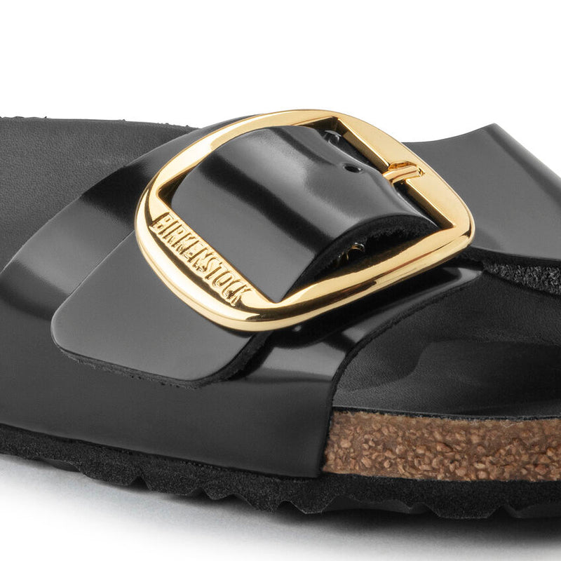 Birkenstock Womens Madrid Big Buckle Natural Leather Sandal - Medium/Narrow