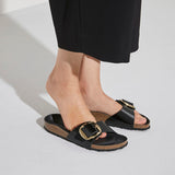 Birkenstock Womens Madrid Big Buckle Natural Leather Sandal - Medium/Narrow