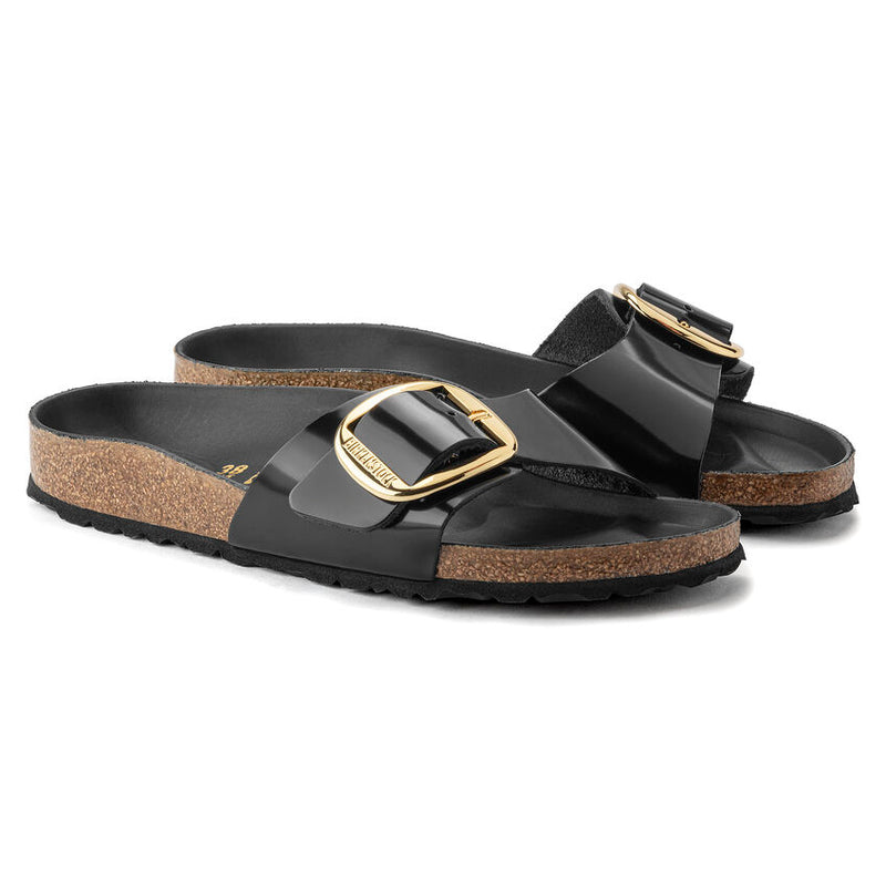 Birkenstock Womens Madrid Big Buckle Natural Leather Sandal - Medium/Narrow