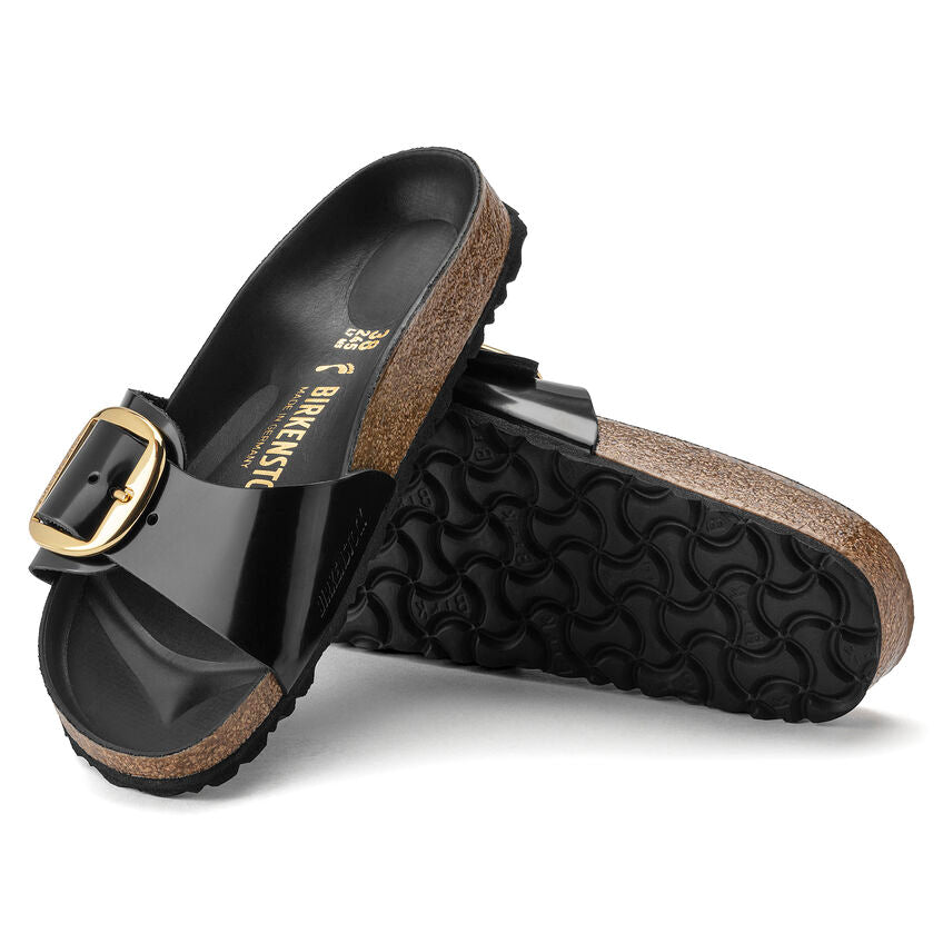 Birkenstock Womens Madrid Big Buckle Natural Leather Sandal - Medium/Narrow