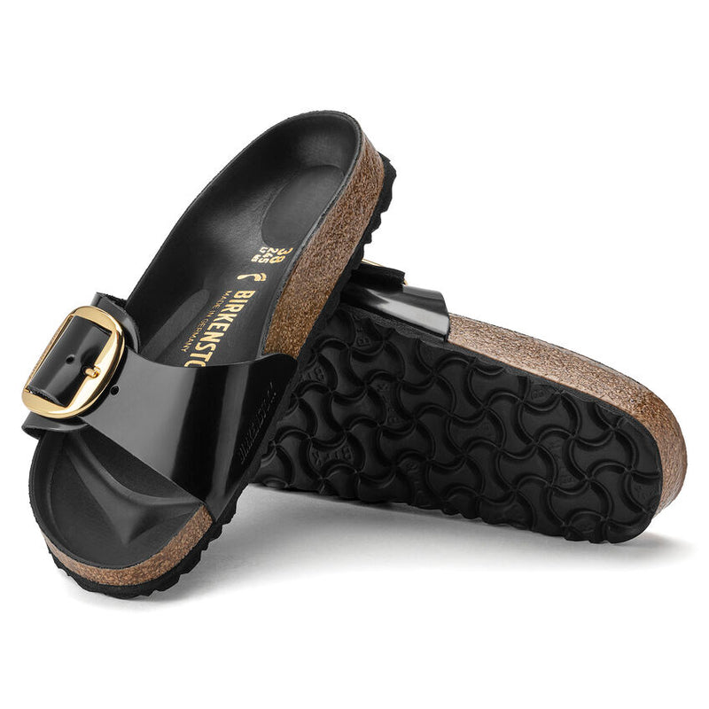 Birkenstock Womens Madrid Big Buckle Natural Leather Sandal - Medium/Narrow