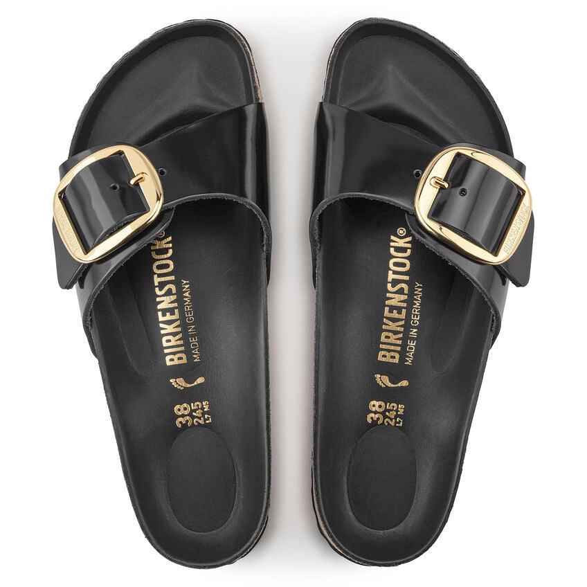 Birkenstock Womens Madrid Big Buckle Natural Leather Sandal - Medium/Narrow