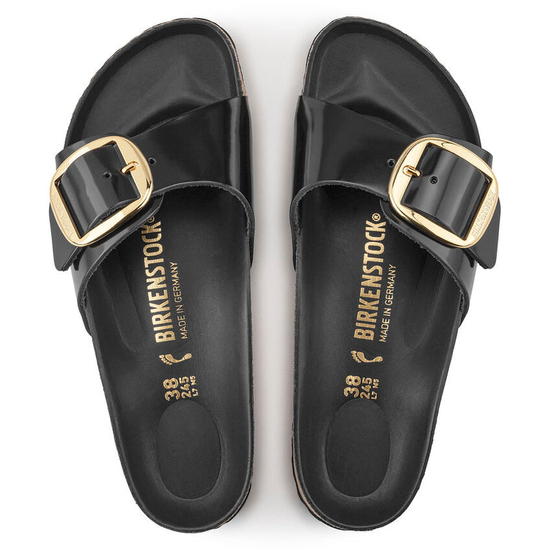 Birkenstock Womens Madrid Big Buckle Natural Leather Sandal - Medium/Narrow
