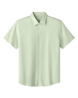 Rhone Mens Brezza Linen-Blend Short Sleeve Shirt