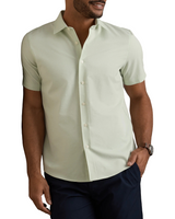 Rhone Mens Brezza Linen-Blend Short Sleeve Shirt