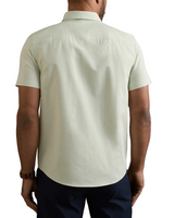 Rhone Mens Brezza Linen-Blend Short Sleeve Shirt