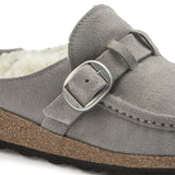 Birkenstock Womens Buckley Shearling Suede Leather Clogs - Medium/Narrow