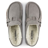 Birkenstock Womens Buckley Shearling Suede Leather Clogs - Medium/Narrow