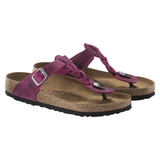 Birkenstock Womens Gizeh Braided Oiled Leather Sandals - Regular/Wide
