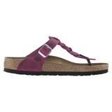 Birkenstock Womens Gizeh Braided Oiled Leather Sandals - Regular/Wide