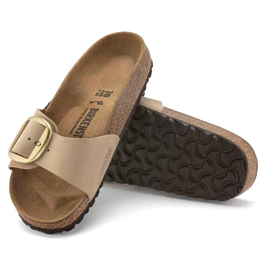 Birkenstock Womens Madrid Big Buckle Nubuck Leather Sandals - Medium/Narrow