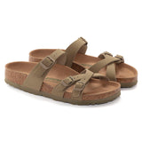 Birkenstock Womens Franca Vegan Canvas Sandals - Regular/Wide
