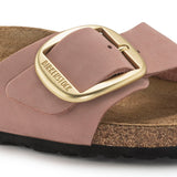 Birkenstock Womens Madrid Big Buckle Nubuck Leather Sandals - Medium/Narrow