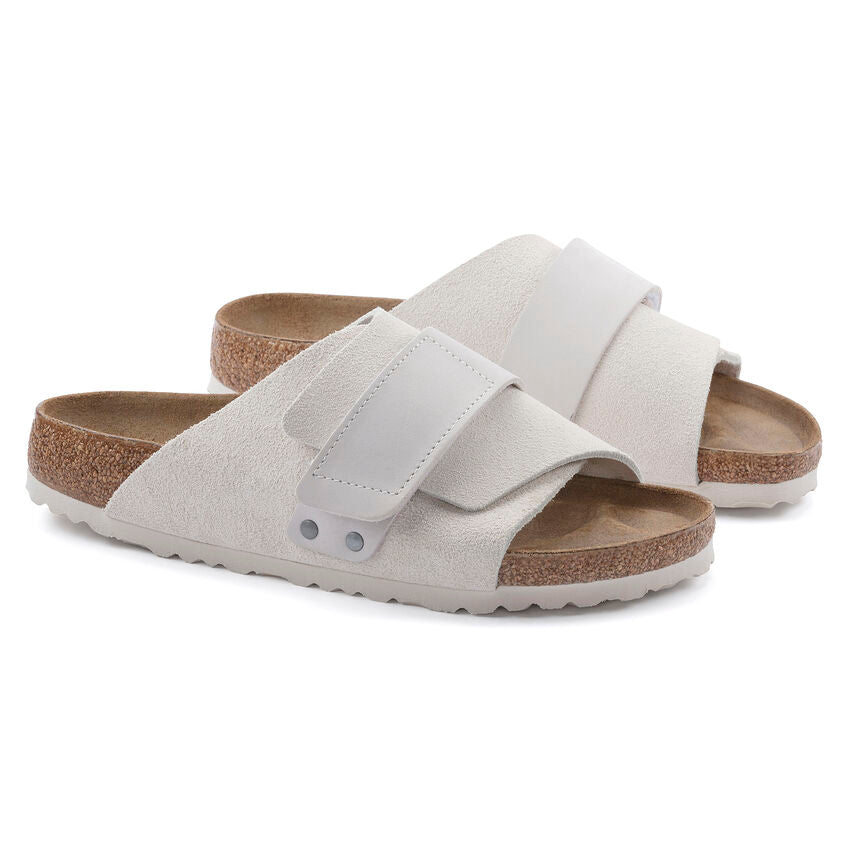 Birkenstock Kyoto Nubuck Suede Leather Sandals - Medium/Narrow