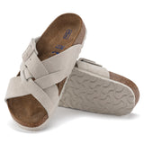 Birkenstock Lugano Soft Bed Suede Leather Sandal - Medium/Narrow