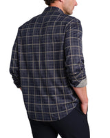 Rhone Mens Hardy Flannel Long Sleeve Shirt