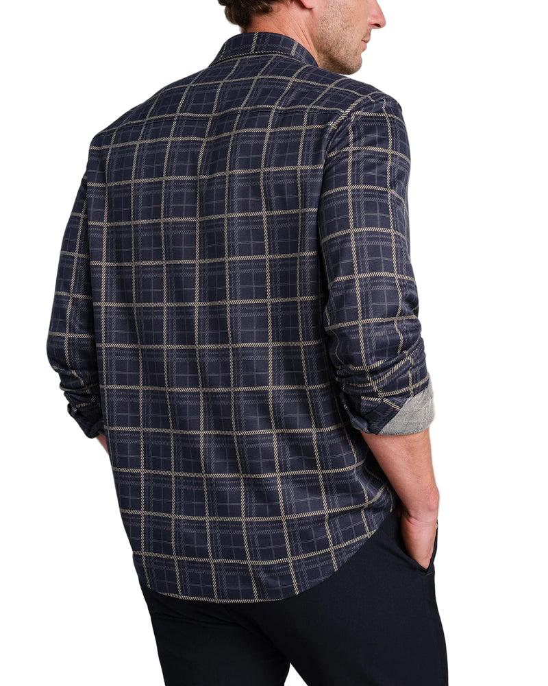 Rhone Mens Hardy Flannel Long Sleeve Shirt