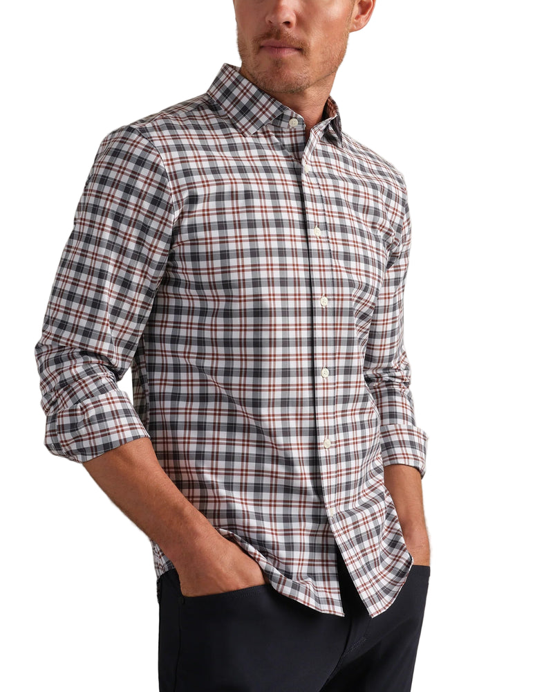 Rhone Mens State of Mind Slim Fit Long Sleeve Shirt