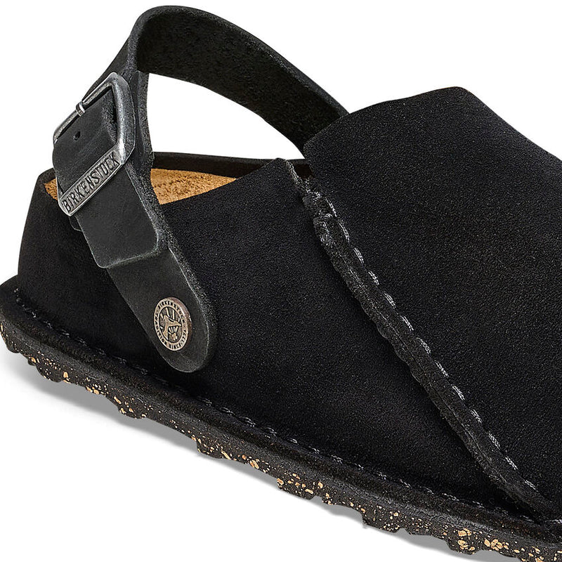 Birkenstock Lutry Suede Leather Clogs - Regular/Wide