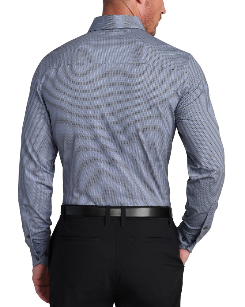 Rhone Mens Commuter Semi-Spread Collar Slim Fit Long Sleeve Shirt