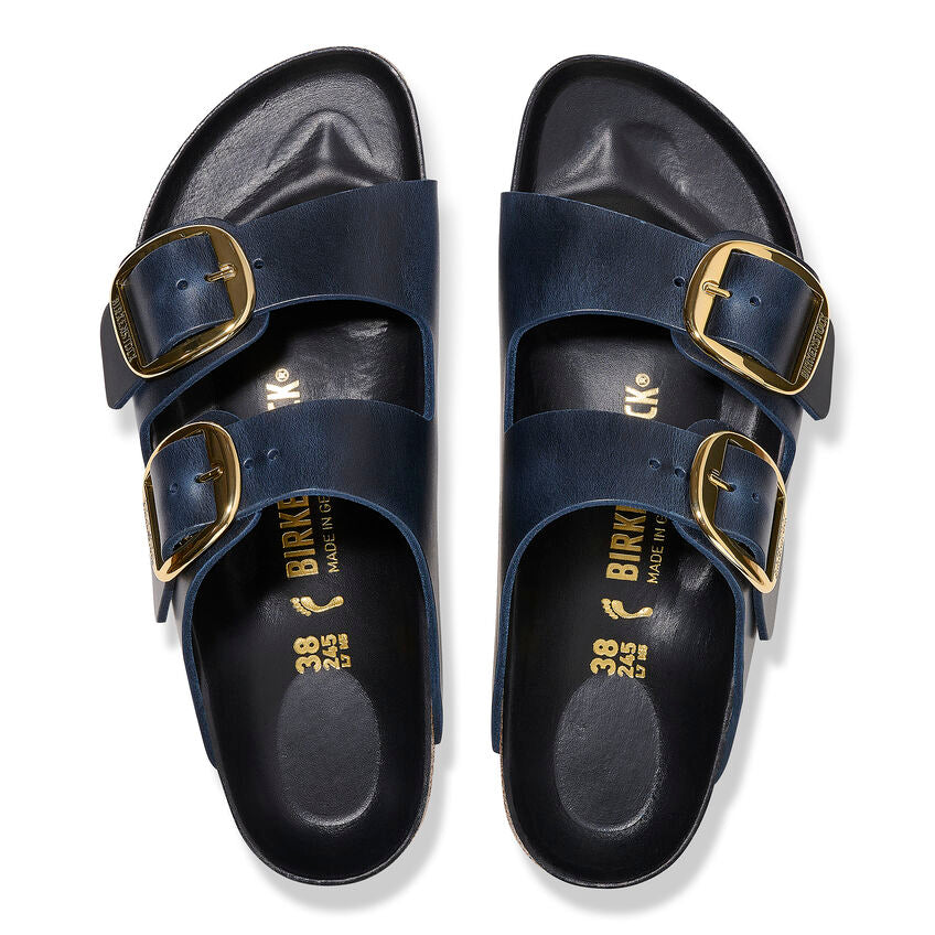 Birkenstock Womens Arizona Big Buckle Oiled Leather Sandals