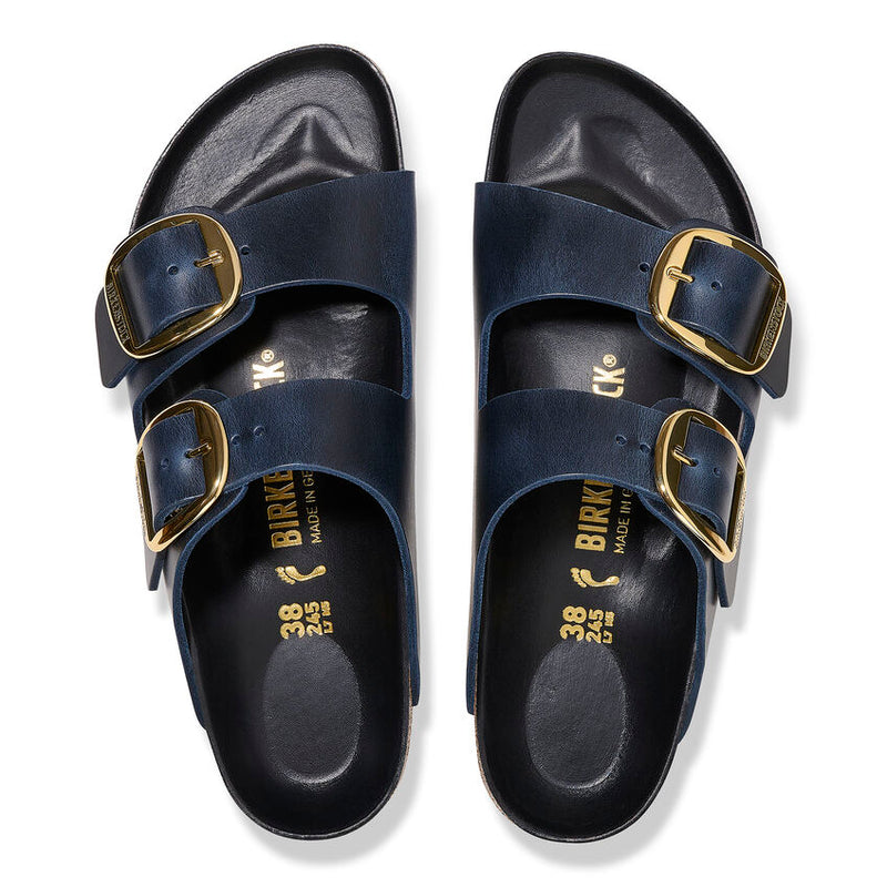Birkenstock Womens Arizona Big Buckle Oiled Leather Sandals - Medium/Narrow