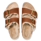 Birkenstock Womens Arizona Big Buckle Shearling Sandals - Regular/Wide