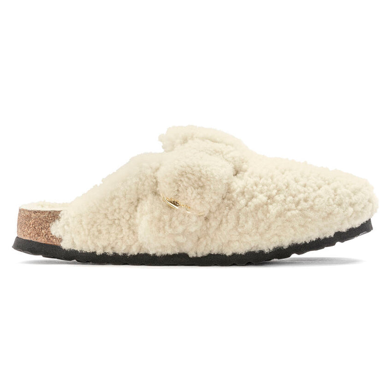 Birkenstock Womens Boston Big Buckle Shearling Clogs - Medium/Narrow