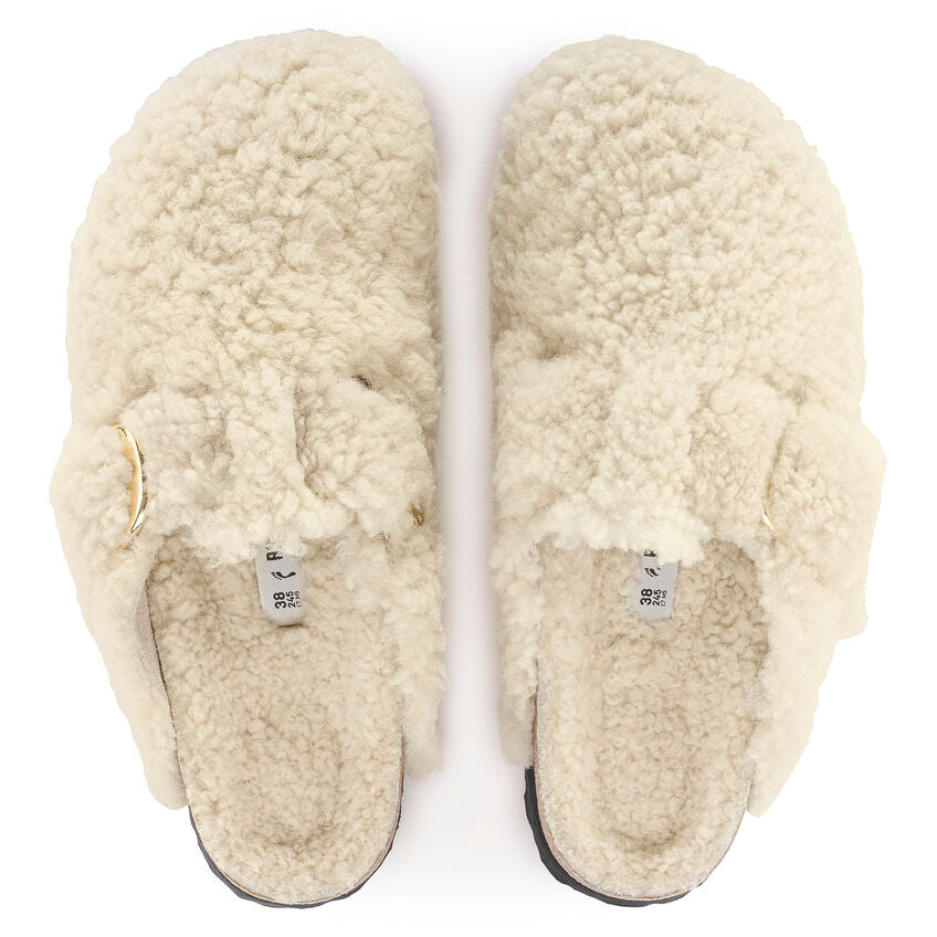 Birkenstock Womens Boston Big Buckle Shearling Clogs - Medium/Narrow