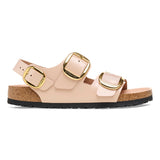 Birkenstock Womens Milano Big Buckle Natural Leather Sandals - Medium/Narrow