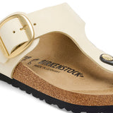 Birkenstock Womens Gizeh Big Buckle Nubuck Leather Sandals - Regular/Wide