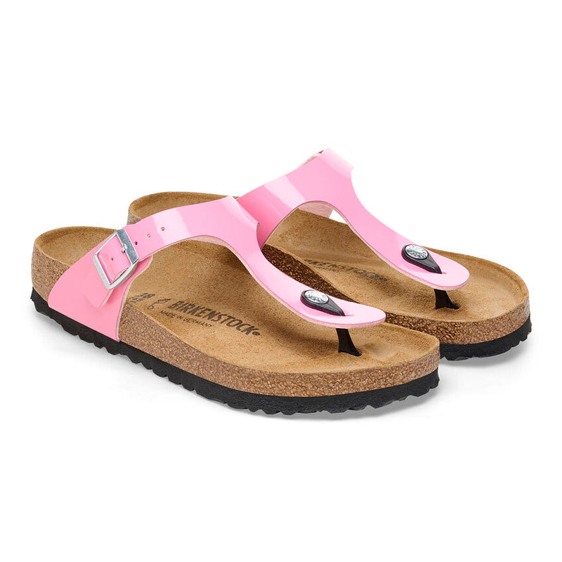 Birkenstock Womens Gizeh Birko-Flor Patent Sandals - Regular/Wide