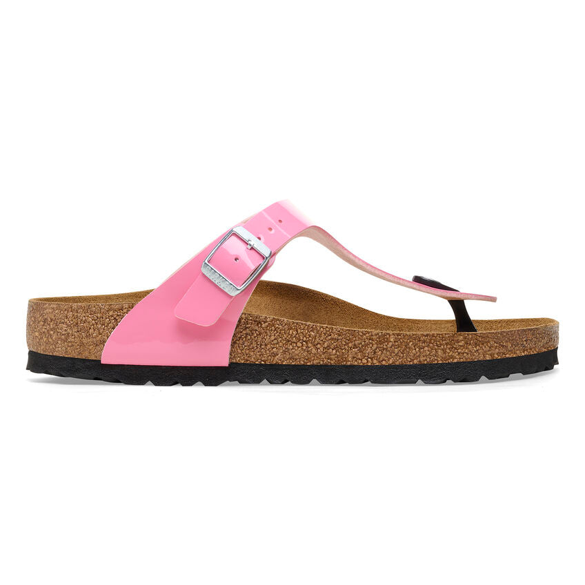 Birkenstock Womens Gizeh Birko-Flor Patent Sandals Regular/Wide