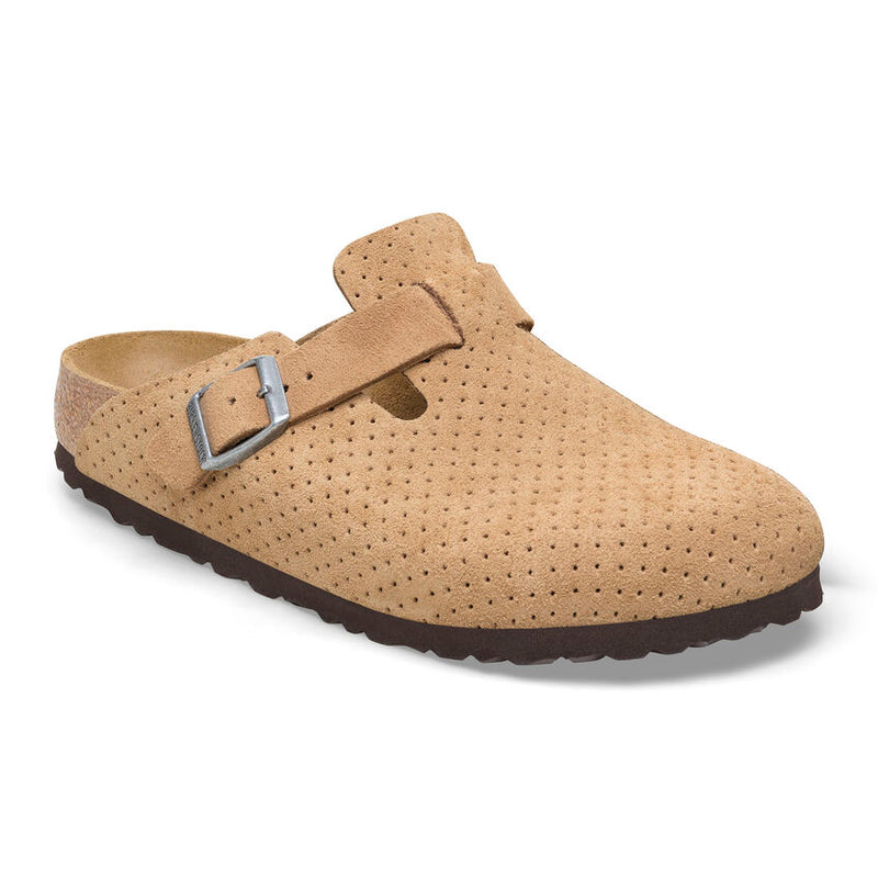 Birkenstock Boston Suede Embossed Clogs - Medium/Narrow