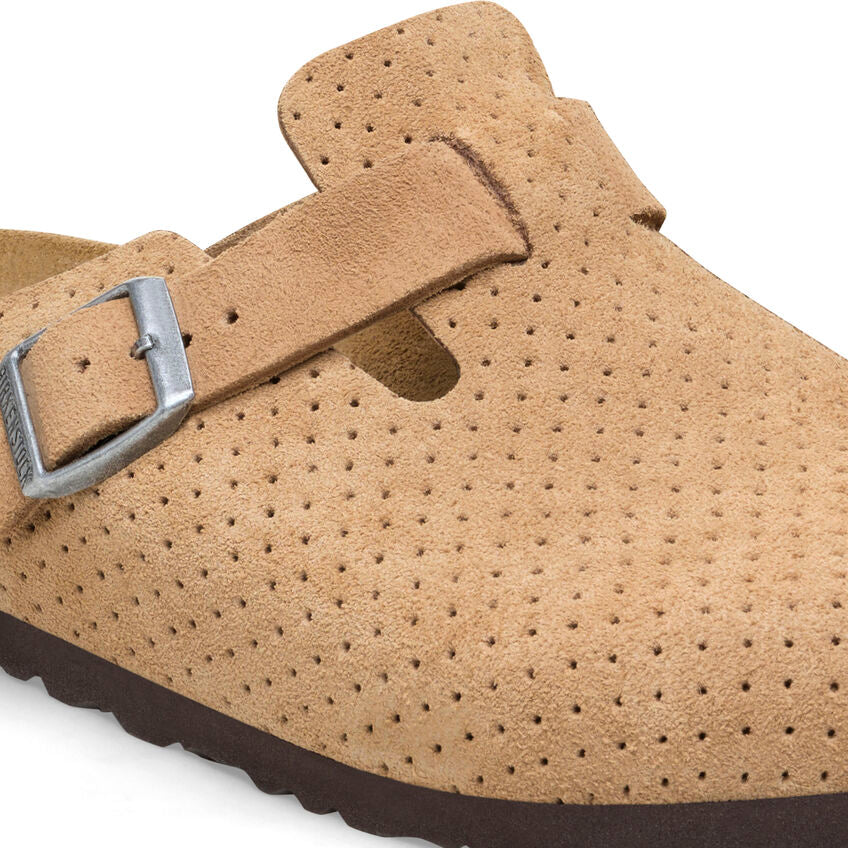 Birkenstock Boston Suede Embossed Clogs - Medium/Narrow