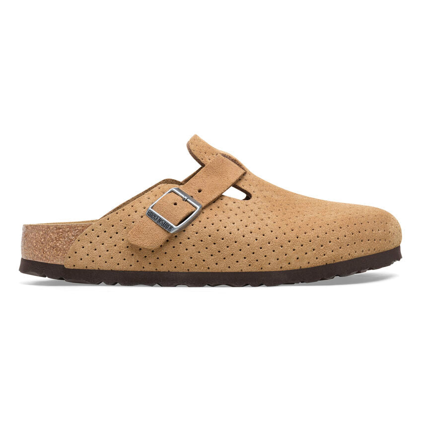 Birkenstock Boston Suede Embossed Clogs - Medium/Narrow