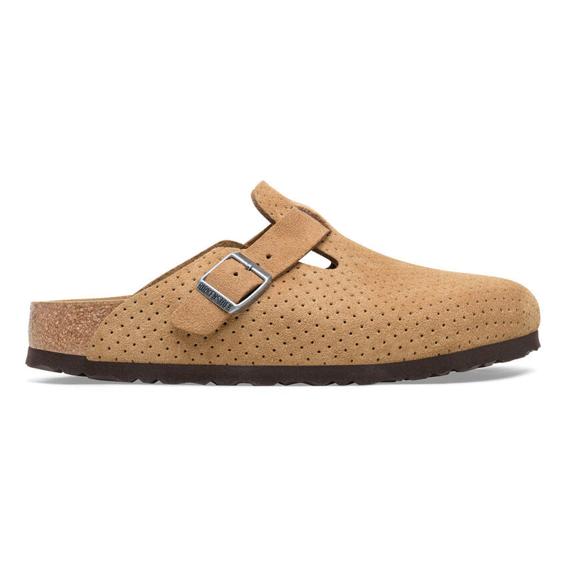 Birkenstock Boston Suede Embossed Clogs - Medium/Narrow