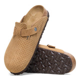 Birkenstock Boston Suede Embossed Clogs - Medium/Narrow
