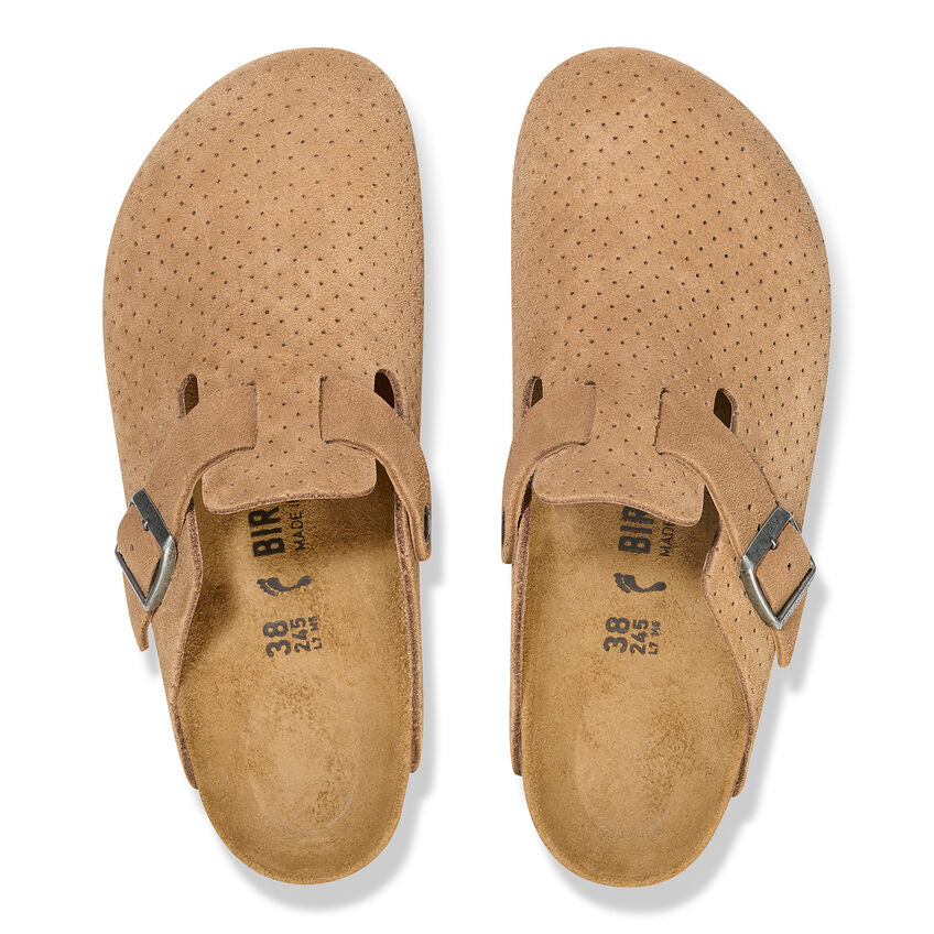 Birkenstock Boston Suede Embossed Clogs - Medium/Narrow