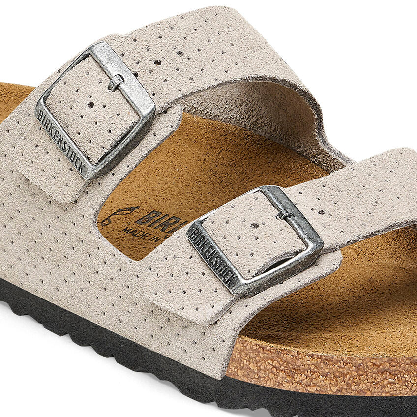 Birkenstock Arizona Suede Embossed Sandals - Medium/Narrow