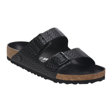 Birkenstock Womens Arizona Woven Embossed Leather Sandals - Regular/Wide
