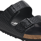 Birkenstock Womens Arizona Woven Embossed Leather Sandals - Regular/Wide