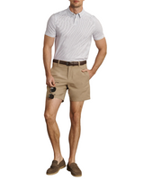 Rhone Mens Commuter Slim Fit Short Sleeve Polo Shirt