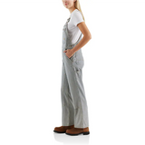 Carhartt Womens Railroad Stripe Denim Bib Overalls