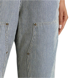Carhartt Womens Railroad Stripe Denim Bib Overalls