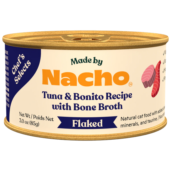 Made By Nacho Flaked Tuna & Bonito Cat Food - 3 oz.