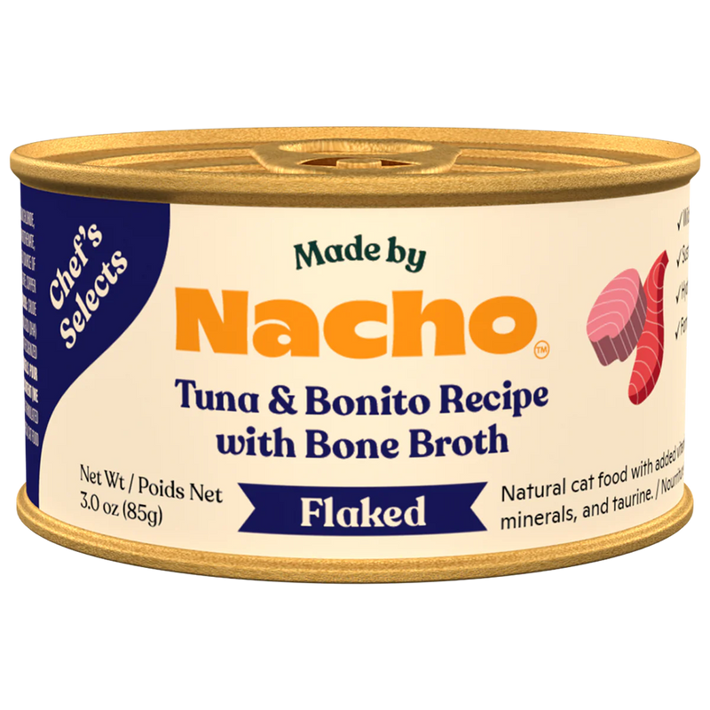 Made By Nacho Flaked Tuna & Bonito Cat Food - 3 oz.