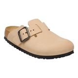 Birkenstock Boston Wire Buckle Nubuck Leather Clogs - Regular/Wide